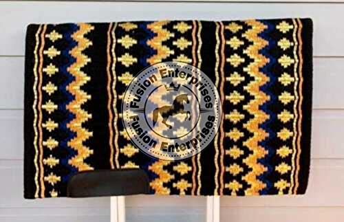EQUIEMPRESS Sattelunterlage Western Show/Westernsatteldecke aus Neuseelandwolle, Top Wool Pad Sensor Flex (Anpassung möglich) VK-034 (36" x 42") von EQUIEMPRESS