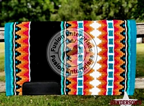 EQUIEMPRESS Sattelunterlage Western Show/Westernsatteldecke aus Neuseelandwolle, Top Wool Pad Sensor Flex (Anpassung möglich) VK-035 (34" x 42") von EQUIEMPRESS