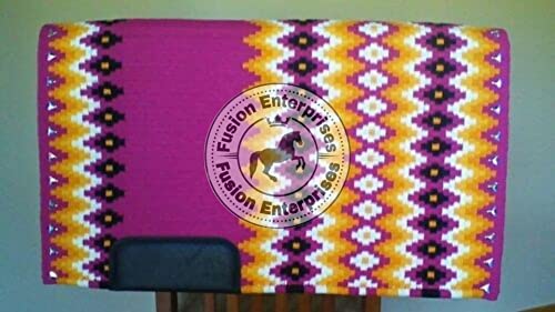 EQUIEMPRESS Sattelunterlage Western Show/Westernsatteldecke aus Neuseelandwolle, Top Wool Pad Sensor Flex (Anpassung möglich) VK-043 (36" x 40") von EQUIEMPRESS