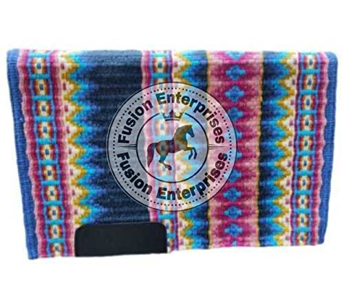 EQUIEMPRESS Sattelunterlage Western Show/Westernsatteldecke aus Neuseelandwolle, Top Wool Pad Sensor Flex (Anpassung möglich) VK-054 (34" x 34") von EQUIEMPRESS