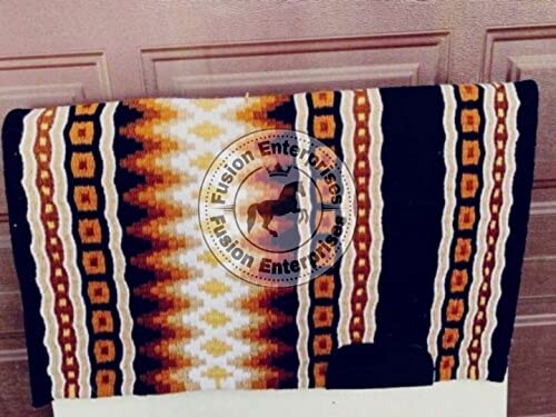 EQUIEMPRESS Sattelunterlage Western Show/Westernsatteldecke aus Neuseelandwolle, Top Wool Pad Sensor Flex (Anpassung möglich) VK-057 (36" x 40") von EQUIEMPRESS