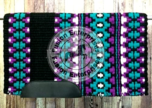 EQUIEMPRESS Sattelunterlage Western Show/Westernsatteldecke aus Neuseelandwolle, Top Wool Pad Sensor Flex (Anpassung möglich) VK-063 (34" x 34") von EQUIEMPRESS