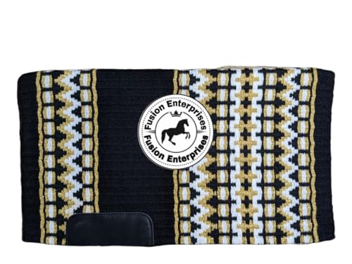EQUIEMPRESS Sattelunterlage Western Show/Westernsatteldecke aus Neuseelandwolle, Top Wool Pad Sensor Flex (Anpassung möglich) VK-092 (34" x 42") von EQUIEMPRESS
