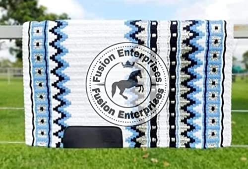 EQUIEMPRESS Sattelunterlage Western Show/Westernsatteldecke aus Neuseelandwolle, Top Wool Pad Sensor Flex (Anpassung möglich) VK-098 (36" x 42") von EQUIEMPRESS