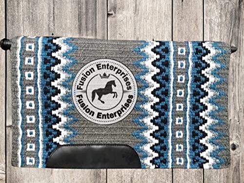 EQUIEMPRESS Sattelunterlage Western Show/Westernsatteldecke aus Neuseelandwolle, Top Wool Pad Sensor Flex (Anpassung möglich) VK-103 (32" x 32") von EQUIEMPRESS