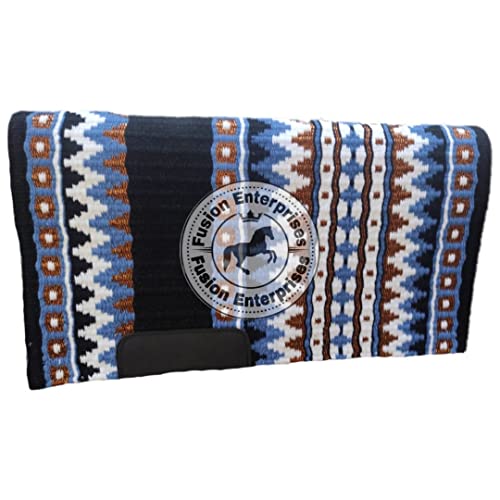 EQUIEMPRESS Sattelunterlage Western Show/Westernsatteldecke aus Neuseelandwolle, Top Wool Pad Sensor Flex (Anpassung möglich) VK-147 (34" x 42") von EQUIEMPRESS