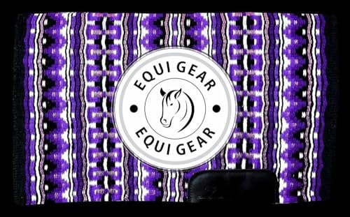EQUIGEAR Western Show Horse Satteldecke aus neuseeländischer Wolle, Western-Design, handgefertigte Satteldecke, Wollpolster, Sensor Flex (Anpassung möglich), WK33 (34x42) von EQUIGEAR