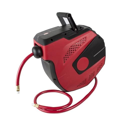 EQUIPOTALLER Werkstattschlauch 15m, Kautschuk, Rot, 15m x 4cm, 3/8" Außendurchmesser, max. 1,7 MPa Druck, Industrielle Anwendungen, Werkstatt von EQUIPOTALLER