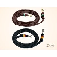 Zügel Aus 17mm Flachseil Ppm | Individuell Gestaltbar Maßgefertigte Farbige Akzente Reitzubehör Pferd Western - & Isländerzügel von EQUIREshop