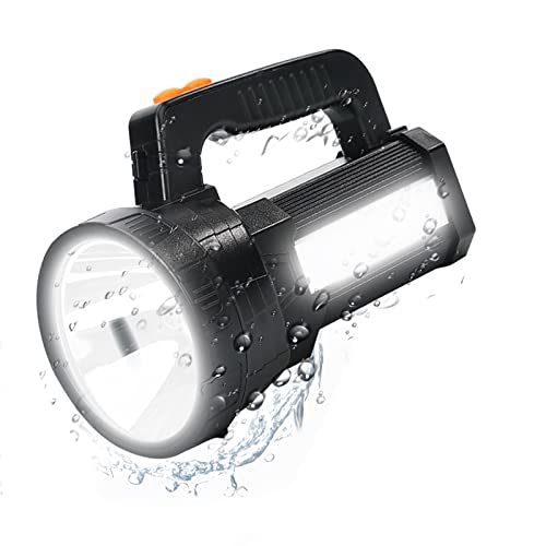 ERAY LED Taschenlampe 11000 lm, Handscheinwerfer LED Akku Wiederaufladbar 9600mAh Power Bank, IPX4 Wasserdicht, 6 Modi Suchscheinwerfer LED Handscheinwerfer Aufladbar Notfallleuchte für Camping ERAY LED Taschenlampe 11000 lm, Handscheinwerfer LED Akku Wiederaufladbar 9600mAh Power Bank, IPX4 Wasserdicht, 6 Modi Suchscheinwerfer LED Handscheinwerfer Aufladbar Notfallleuchte für Camping von ERAY