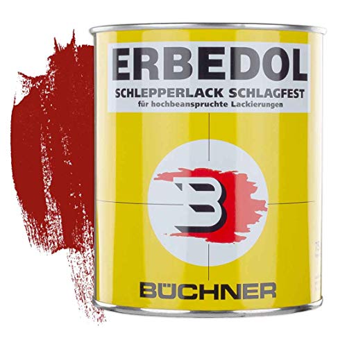 ERBEDOL | Schlepperlack | Eicher | Räderrot | SL2226 | 0,75 l Farbe | Beschichtung | Restaurierung | Fahrzeug Aufbereitung | Agrar | Lackierung | kratzfest | wetterfest | stoßfest | glänzend von ERBEDOL