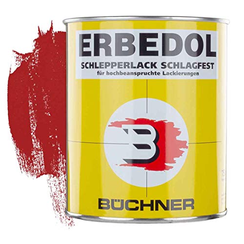 Schlepperlack | GÜLDNER-ROT | 0,75 l | restaurieren | Traktor | lackieren | Farbe | Trecker | Frontlader | Lack | Lackierung | Farbton | schnelltrocknend | deckend von ERBEDOL