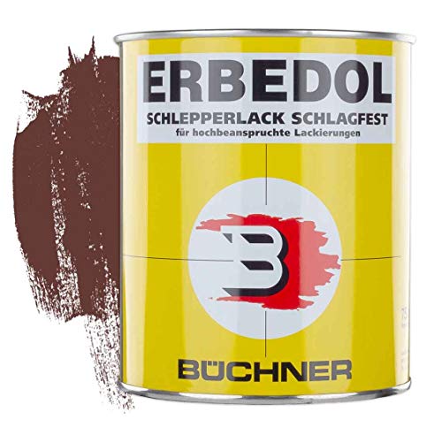 Erbedol | Schlepperlack | kastanienbraun | RAL 8015 | 0,75 l | Farbe | Beschichtung | Restaurierung | Traktor | Lack | Farbton | Lackierung | kratzfest | wetterfest | stoßfest | Schlepper | glänzend von Erbedol