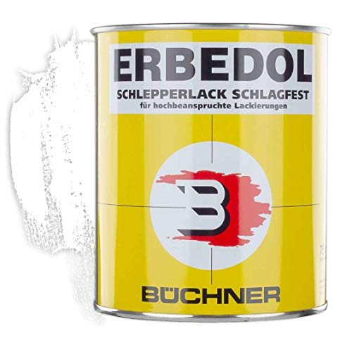 Erbedol | Schlepperlack | reinweiss | RAL 9010 | 0,75 l Farbe | Beschichtung | Traktor | Agrar | Lack | Lackierung | kratzfest | wetterfest | stoßfest | Schlepper | glänzend von Erbedol