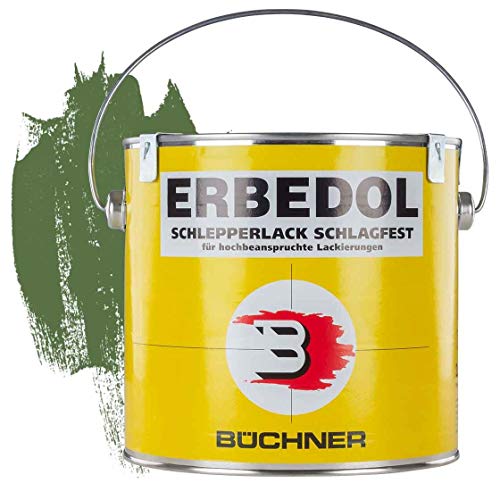 Erbedol | Schlepperlack | resedagrün | RAL 6011 | 2,5 l Farbe | Beschichtung | Restaurierung | Traktor | Agrar | Lack | Farbton | Lackierung | kratzfest | wetterfest | stoßfest | Schlepper | glänzend von Erbedol