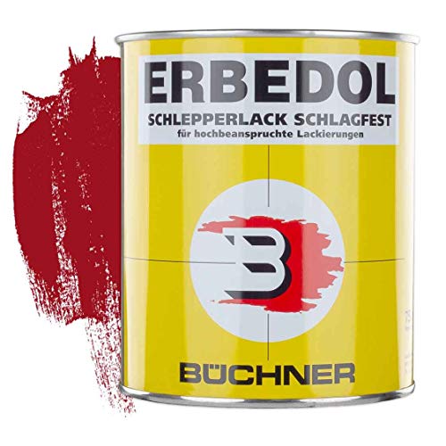 Schlepperlack | RUBINROT | RAL 3003 | 0,75 l | restaurieren | Traktor | lackieren | Farbe | Trecker | Frontlader | Lack | Lackierung | Farbton | schnelltrocknend | deckend von ERBEDOL