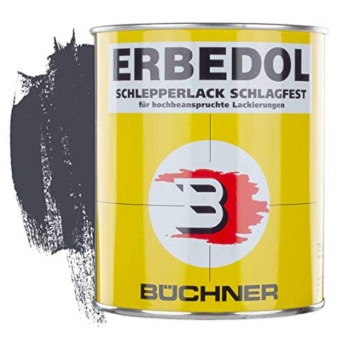Erbedol | Schlepperlack | schiefergrau | RAL 7015 | 0,75 l | restaurieren | Traktor | lackieren | Farbe | Trecker | Frontlader | Lack | Lackierung | Farbton | schnelltrocknend | deckend von Erbedol