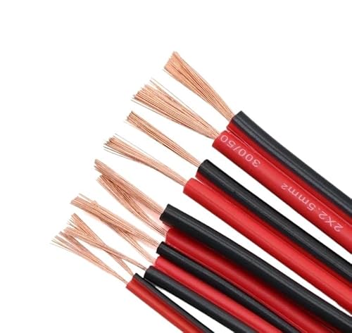 1/5/10M 2Pin Kupfer Elektrische Draht LED Kabel 22 20 18 16 14 12AWG IEC RVB PVC Isolierte streifen Verlängern UL2468 Power Linien(5 Meters,14AWG 1.5mm2) von ERBER