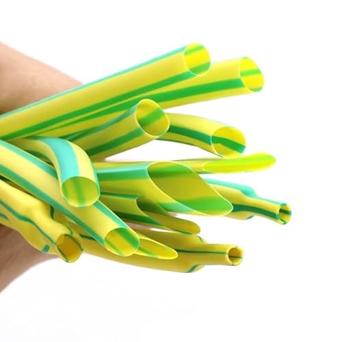 1~10m Schrumpfschlauch 2:1 Gelb-Grün Durchmesser 0,6mm ~ 80mm Schlauchhülle DIY Wickeldraht Reparatur Kabelschutz(1mm,2 meters) von ERBER