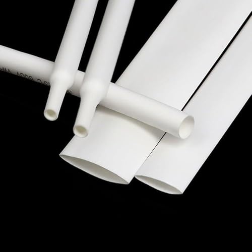 1~10m Schrumpfschlauch 2:1 Weiß Durchmesser 0,6mm ~ 80mm Polyolefinschlauch Ummantelung DIY Wickeldraht DIY Reparatur Kabelschutz(0.8mm,3 meters) von ERBER