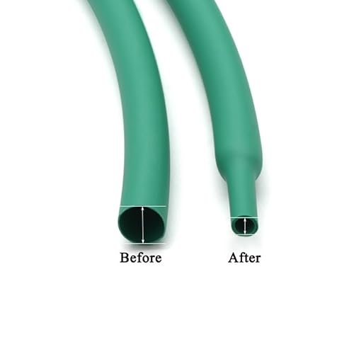 1 Meter Grün Durchmesser 1 2 3 4 5 6 7 8 9 10 12 14 16 20 25 30 40 50 mm Schrumpfschlauch 2:1 Polyolefin Thermo-Kabelhülle Isoliert(22mm) von ERBER