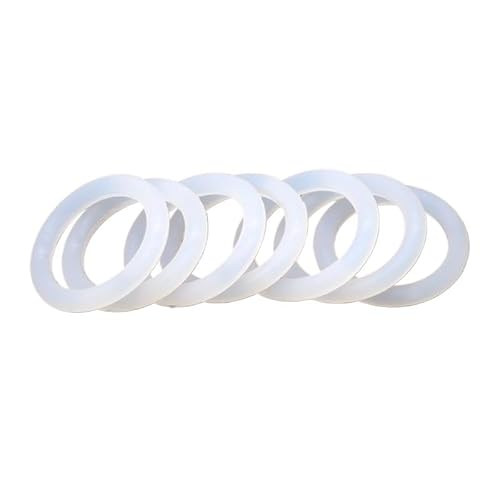 10 Stück VMQ O-Ring-Dichtung CS 5 mm OD 15~155 mm Wasserdichte Unterlegscheibe Silikonkautschuk Isolieren Runde O-förmige Dichtung Weiß Lebensmittelqualität(OD 135mm ID 125mm) von ERBER