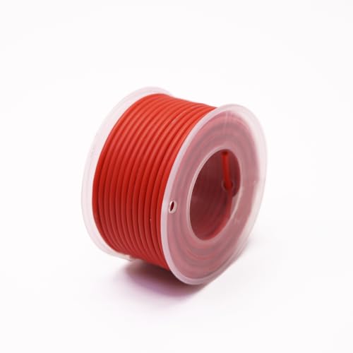 10 m/Rolle Silikondraht – 16–30 AWG, flexibel, verzinntes Kupfer, -60 °C bis 200 °C, for Automobile/Haushalt(Red,22AWG) von ERBER