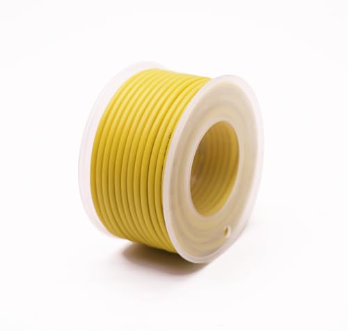 10 m/Rolle Silikondraht – 16–30 AWG, flexibel, verzinntes Kupfer, -60 °C bis 200 °C, for Automobile/Haushalt(Yellow,24AWG) von ERBER