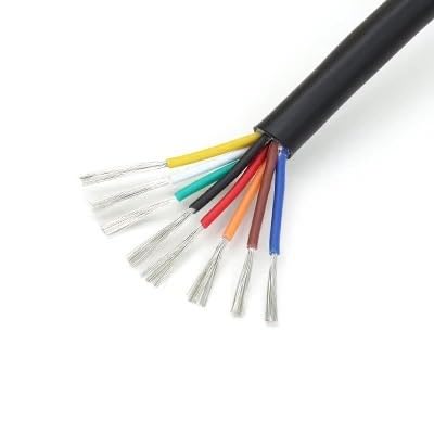 10 m UL2464 Mehradriges Kabel 30 28 26 24 22 20 18 16 14 AWG X 2 3 4 5 6 7 8 9 10 Adern Kanal-Audio-Stromkabel Ummantelte Drähte(8 Cores,30AWG) von ERBER