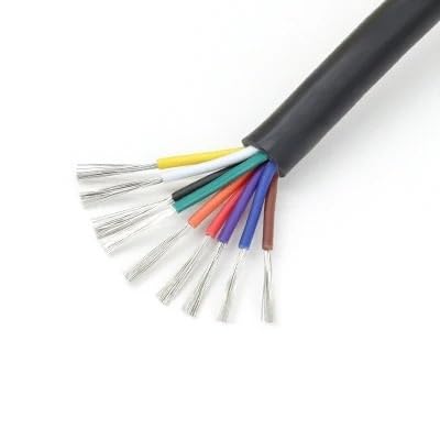 10 m UL2464 Mehradriges Kabel 30 28 26 24 22 20 18 16 14 AWG X 2 3 4 5 6 7 8 9 10 Adern Kanal-Audio-Stromkabel Ummantelte Drähte(9 Cores,26AWG) von ERBER