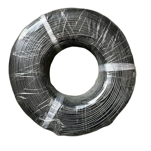 10M UL3135 Draht 30 28 26 24 22 20 18 16 14 12 10AWG Silikon Isolierung Verzinnten Kupfer Hohe Temperatur Beständig kabel(Black,28AWG) von ERBER