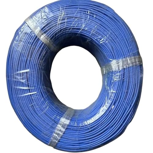 10M UL3135 Draht 30 28 26 24 22 20 18 16 14 12 10AWG Silikon Isolierung Verzinnten Kupfer Hohe Temperatur Beständig kabel(Blue,20AWG) von ERBER