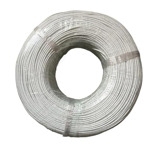 10M UL3135 Draht 30 28 26 24 22 20 18 16 14 12 10AWG Silikon Isolierung Verzinnten Kupfer Hohe Temperatur Beständig kabel(White,30AWG) von ERBER