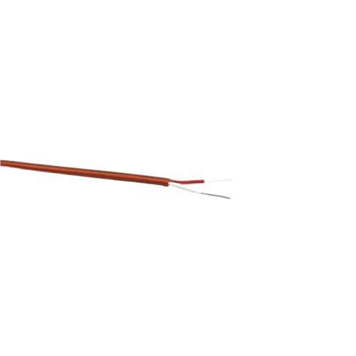 2~100 m Thermoelementdraht Typ KJT 2 Adern Hochtemperatur-Messkompensationskabel PTFE-Isolator Elektronische Leitung(T Type 2x0.5,5 meters) von ERBER