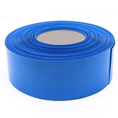 280 mm ~ 625 mm 18650 Lithium-Batterie Schrumpfschlauch Li-Ionen-Wrap-Abdeckung Haut PVC Schrumpfschlauch Film Ärmel Isolierung Mantel(Blue,Width 350mm) von ERBER