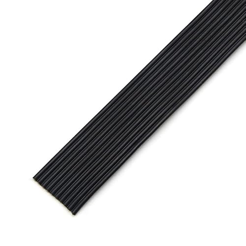 3 Meter Silikon-Paralleldraht 30 28 26 24 22 20AWG Multi-Core 2P 4P 6P 8P 10P Hochtemperaturbeständiges flexibles Kupferkabel(Black-10P,20AWG) von ERBER