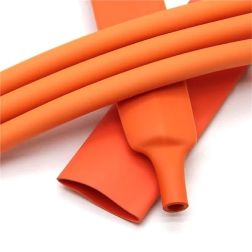 3:1 Schrumpfschlauch mit Kleber, orange, 2,4–30 mm Durchmesser, doppelwandig, mit Klebstoff ausgekleidet, Polyolefin-Kabelhülle, wasserdicht(4.8mm,10 meters) von ERBER