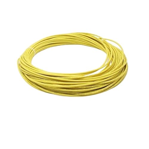 5 m Silikondrähte UL3135 Elektronischer Draht 30 28 26 24 22 20 18 16 14 12 10 AWG Hochtemperaturbeständiges verzinntes Kupferkabel(Yellow,26AWG) von ERBER