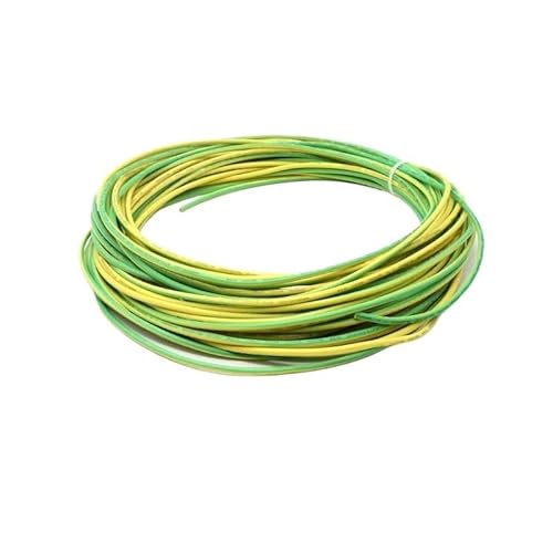 5 m Silikondrähte UL3135 Elektronischer Draht 30 28 26 24 22 20 18 16 14 12 10 AWG Hochtemperaturbeständiges verzinntes Kupferkabel(Yellow-Green,20AWG) von ERBER