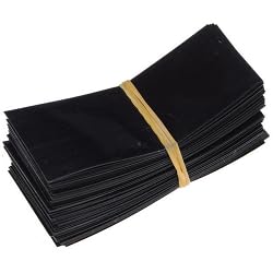 50/500 Stück AAA Lipo Batterie PVC Schrumpfschlauch Breite 17mm Länge 46mm Isolierte Film Wrap Schützen Fall Pack Draht Kabel Hülse(Black,500Pcs) von ERBER