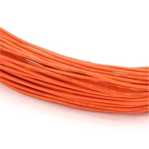 50 m Kupferdraht UL1007 Single-Core 26 24 22 20 18 16 14 AWG PVC-Isolierung Verzinnter Überzug LED-Linie Ausrüstung Elektrokabel(Orange,26AWG) von ERBER