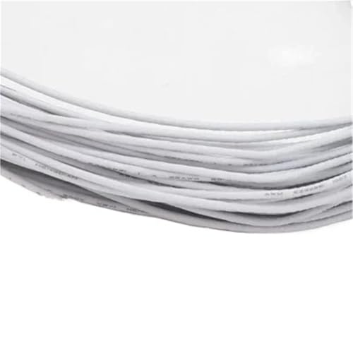 50 m Kupferdraht UL1007 Single-Core 26 24 22 20 18 16 14 AWG PVC-Isolierung Verzinnter Überzug LED-Linie Ausrüstung Elektrokabel(White,18AWG) von ERBER