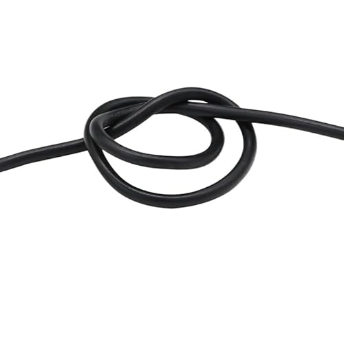 5M Hitzebeständiges Kabel 30 28 26 24 22 20 18 16 15 14 13 12 10 AWG Ultraweicher Silikondraht Hochtemperatur-Flexibles Kupfer(Black,14 AWG) von ERBER