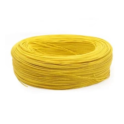 5M UL1007 PVC verzinntes Kupferdrahtkabel 16/18/20/22/24/26/28/30 AWG Weiß/Schwarz/Rot/Gelb/Grün/Blau/Grau/Lila/Braun/Orange(Yellow,22AWG) von ERBER