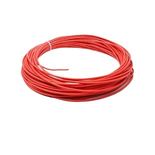 5 m Silikondrähte UL3135 Elektronischer Draht 30 28 26 24 22 20 18 16 14 12 10 AWG Hochtemperaturbeständiges verzinntes Kupferkabel(Red,30AWG) von ERBER