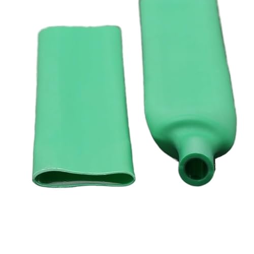 Dia 12.7/15.4/19.1/25.4/30/39/50 mm Doppelwandiger Schrumpfschlauch Dicker Kleber 3:1 Verhältnis Schrumpfschlauch Klebeleitung Wickeldraht Kit(Green,Dia 30mm) von ERBER