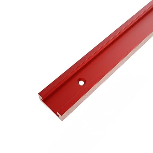 Typ 30 Aluminium Rot T-Schiene T-Nut Gehrungslehre Schlitten Schlitz T-Schienen Stopper for DIY Holzbearbeitung Router Sägetisch(1PC 60cm 30R-T Track) von ERBER