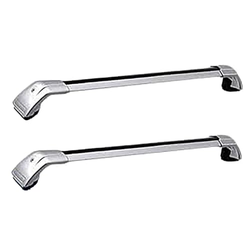 ERBRA 2 Stück Diebstahlsichere Dachträger für Hyundai KONA 2024 2025, Aluminium Querträger, Robuste Lastenträger für Dachboxen und Campingausrüstung, B/Silver von ERBRA