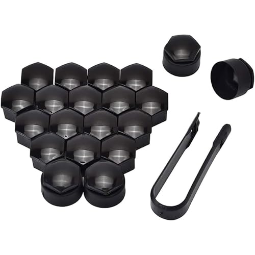 ERBRA 20 Stück Radschraubenkappen für Audi RS3 RS4 RS5 RS6 RS7, Sechskant-Radmutter Felgenabdeckung mit Demontagewerkzeug, Schützen Sie Ihre Schraubenköpfe, B/Black-A/17mm ERBRA 20 Stück Radschraubenkappen für Audi RS3 RS4 RS5 RS6 RS7, Sechskant-Radmutter Felgenabdeckung mit Demontagewerkzeug, Schützen Sie Ihre Schraubenköpfe, B/Black-A/17mm von ERBRA