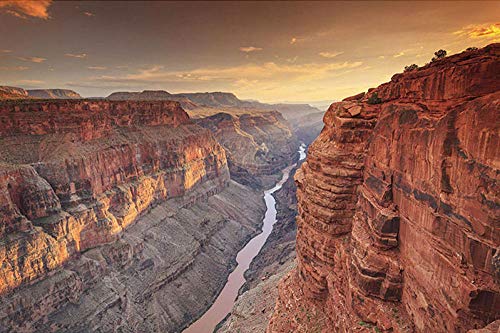 ERBWB DIY 5D Diamant Painting,5D Diamant Malerei Kit Stickerei Set Vollbohrer Bilder für Erwachsene Kreuzstich Kunsthandwerk Strass für Geschenk Dekoration, 30cm*40cm,Grand Canyon von ERBWB